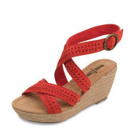 Sandale "Haley" in hellem Rot Gr. 36 1/2 und 39