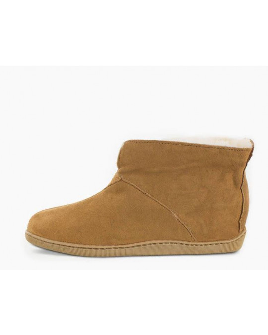 Umklappbarer Sheepskin (Lammfell) Mokassin Boot Herren